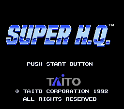 Super H.Q. (Japan) Title Screen